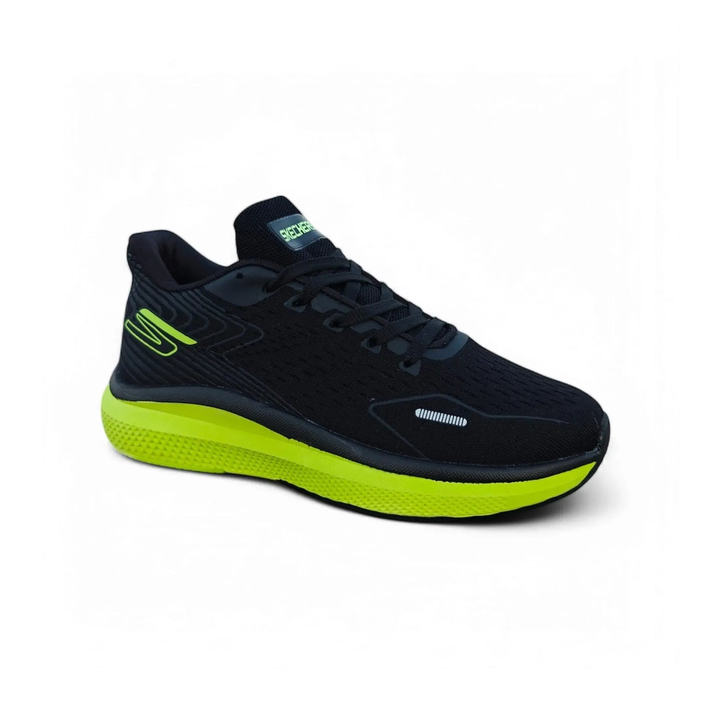 Skechers Go Run Black Neon