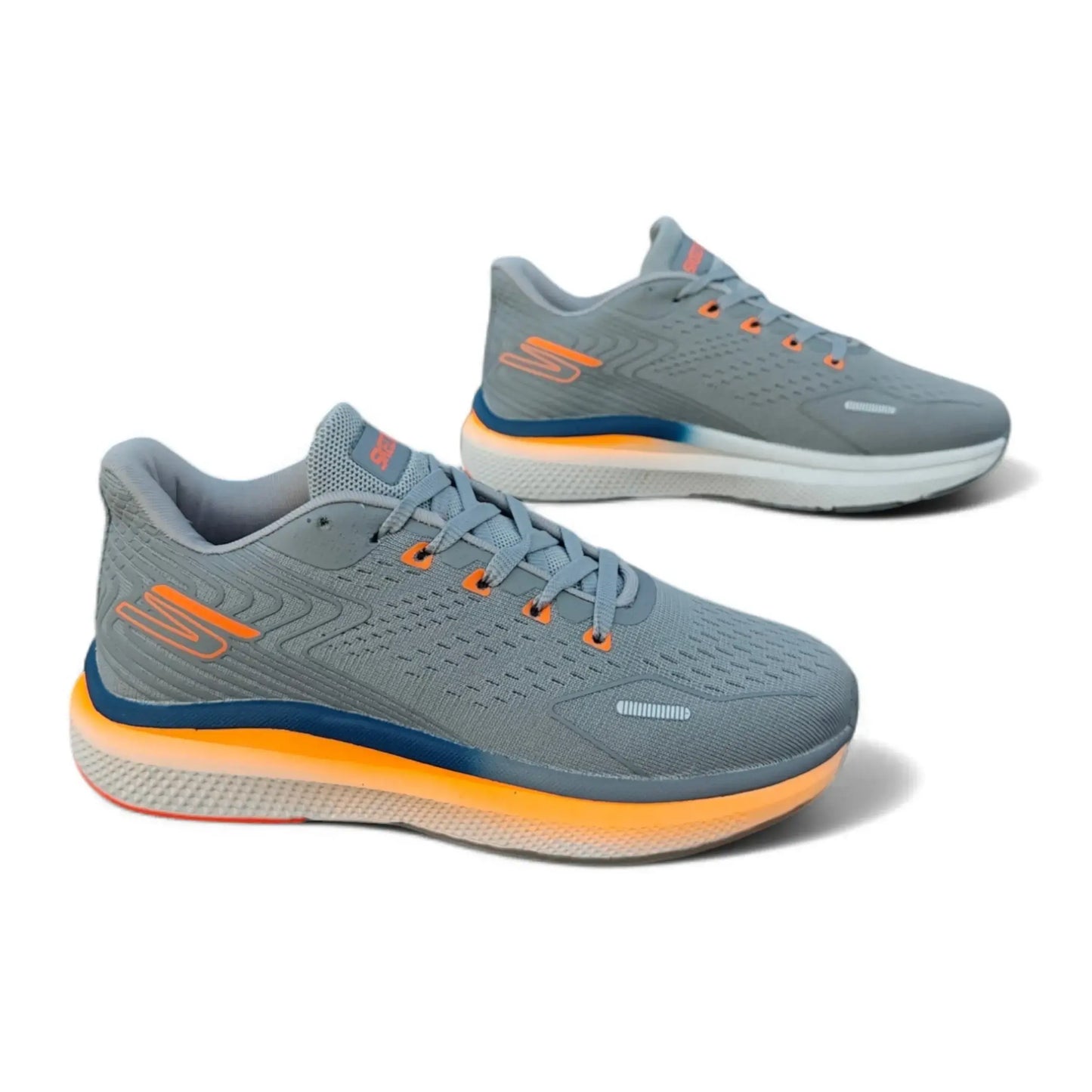 Skechers Go Run Grey Orange