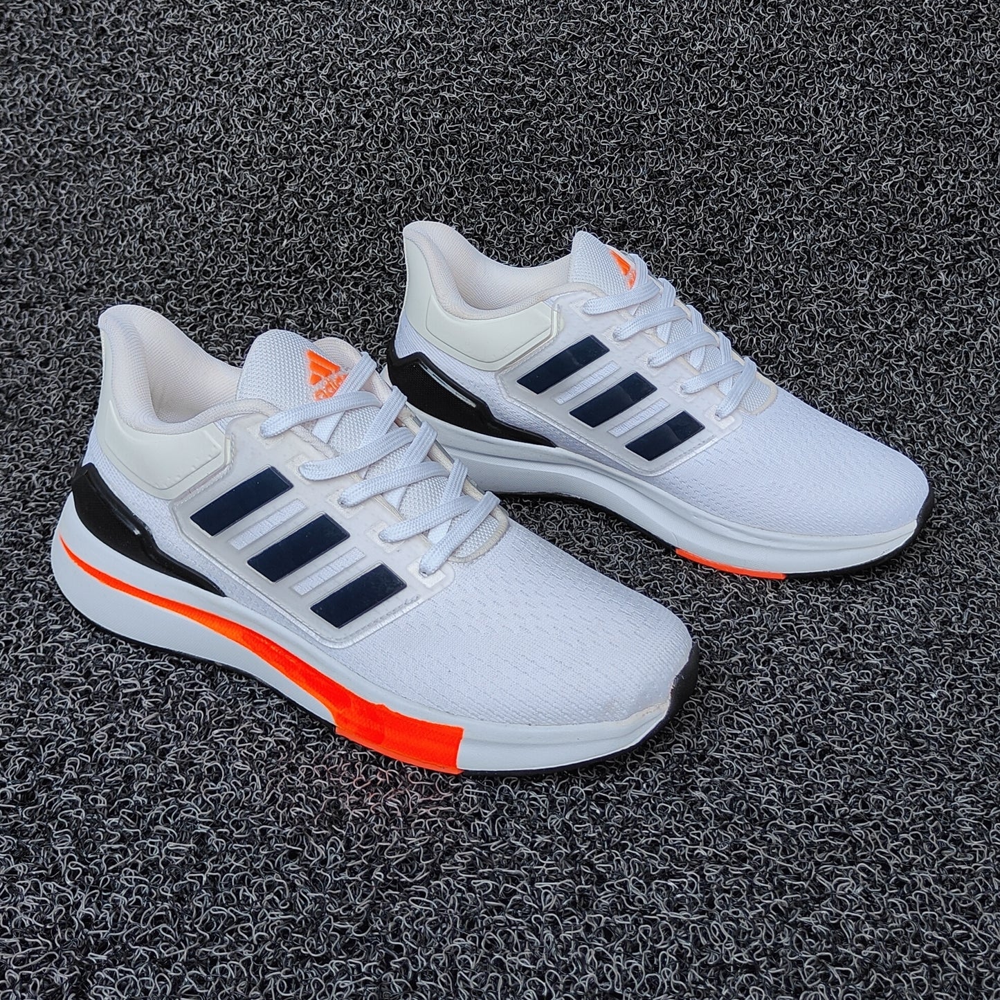 EQ21 Run Shoes White Black Orange