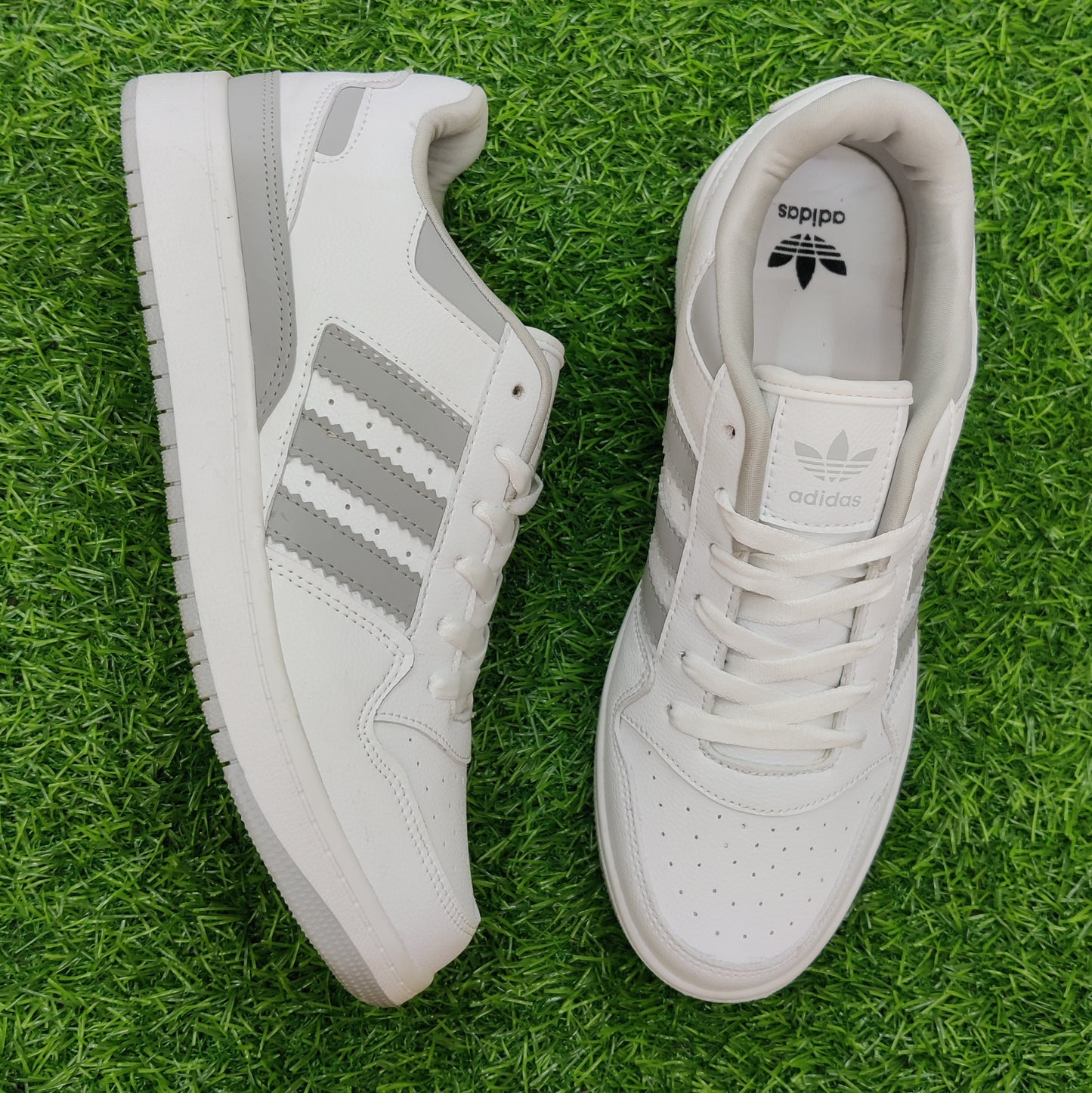 Forum White/Grey Leather Quality