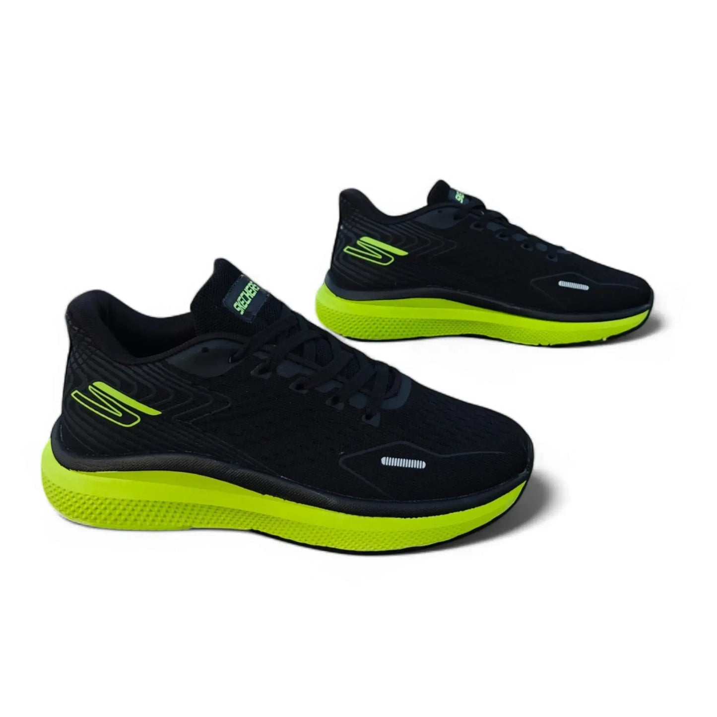Skechers Go Run Black Neon