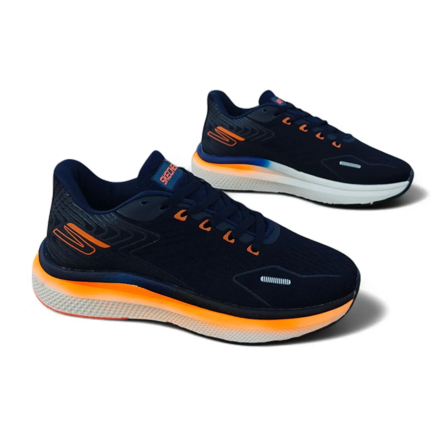 Skechers Go Run Navy Orange