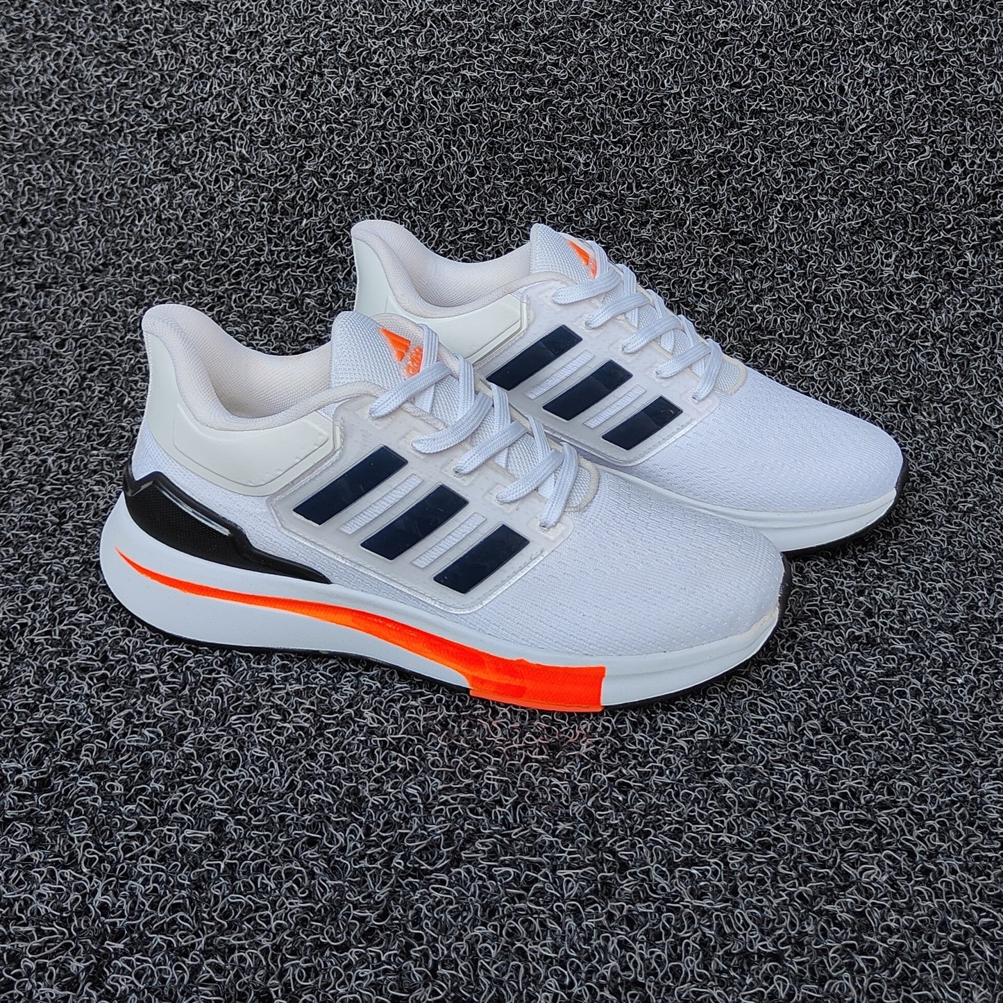 EQ21 Run Shoes White Black Orange