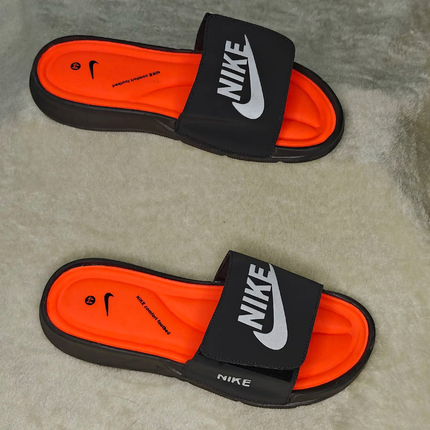 Flipflops Grey Orange Memory Form