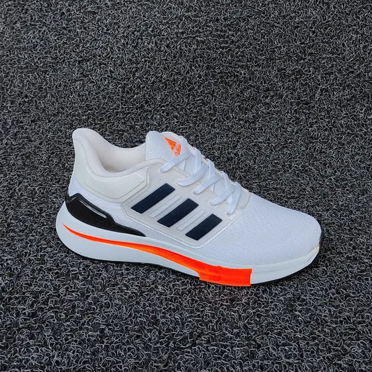 EQ21 Run Shoes White Black Orange