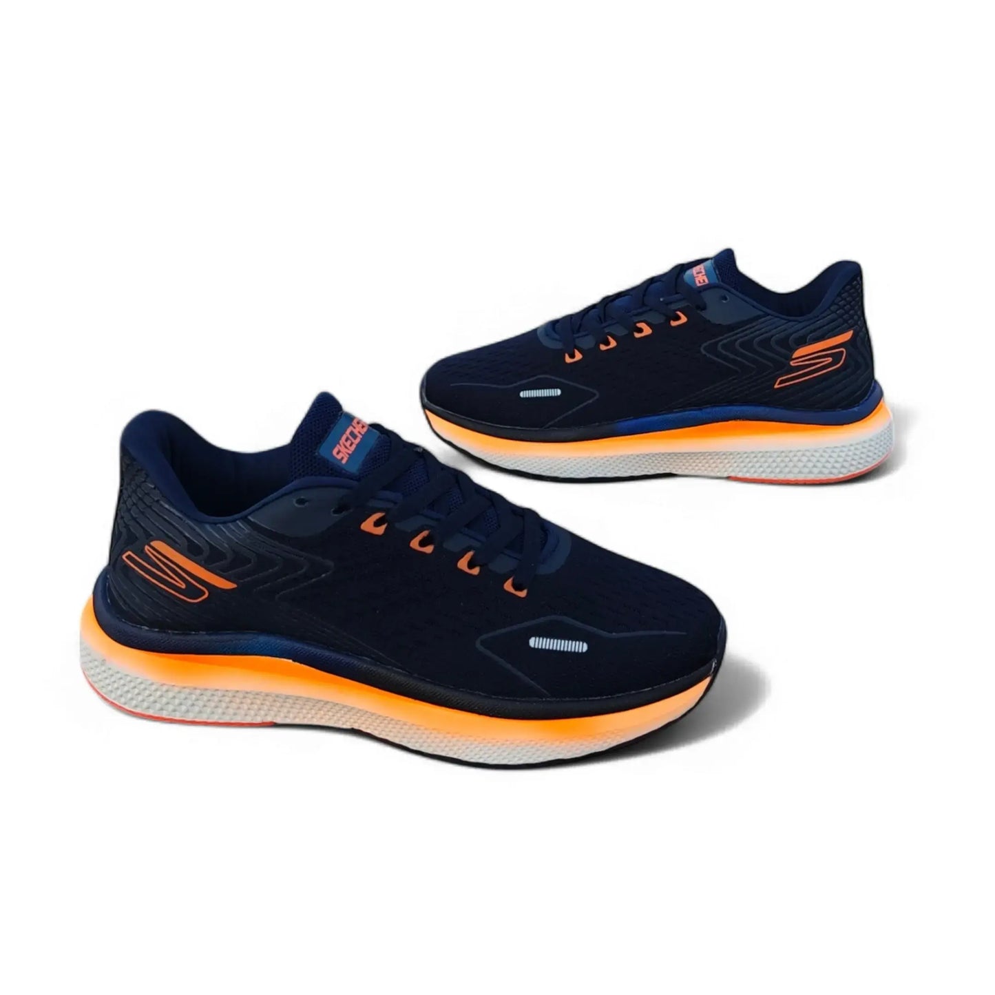 Skechers Go Run Navy Orange