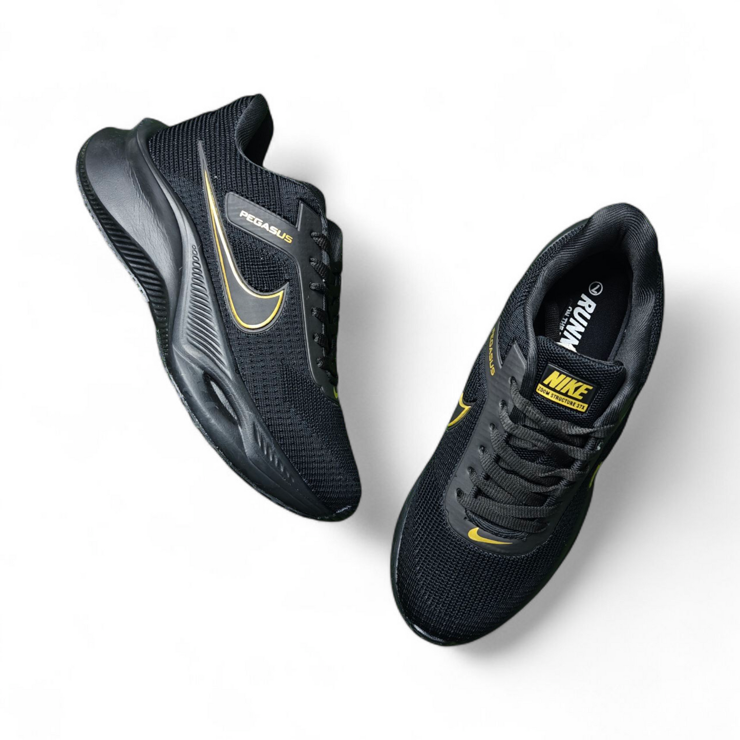 Zoom X Pegasus Full Black Golden